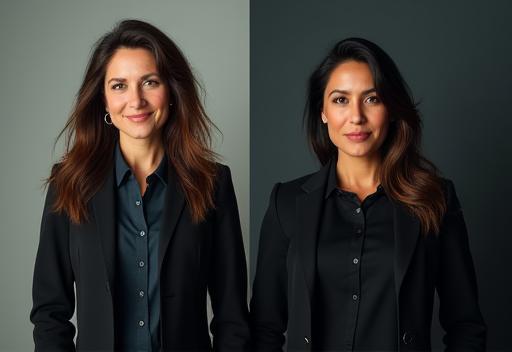 Image showcasing the impact of professional corporate photography: a side-by-side comparison of generic vs. high-quality business photos.